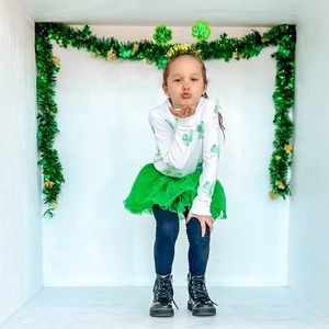 Broke down Clothing kids shamrock pullover